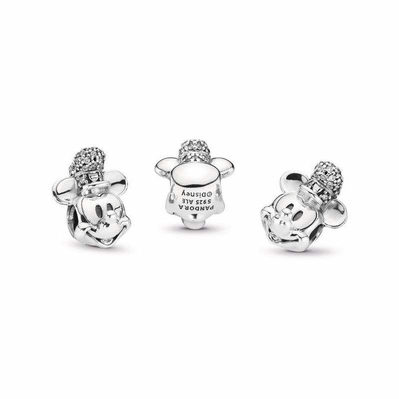 Pandora Disneyr Shimmering Steamboat Willie Portrait Charm - Sterling Silver/Cubic Zirconia - Canada